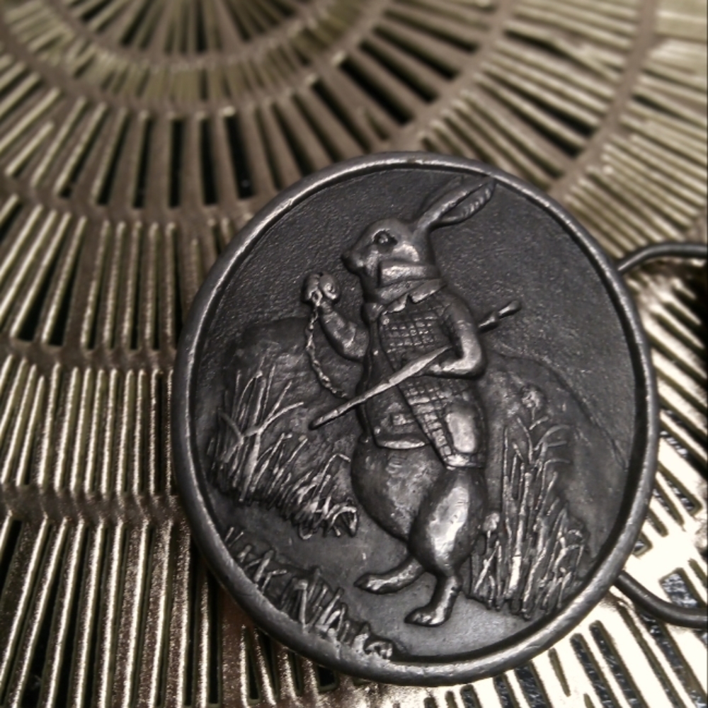 Vintage Alice In Wonderland Belt Buckle